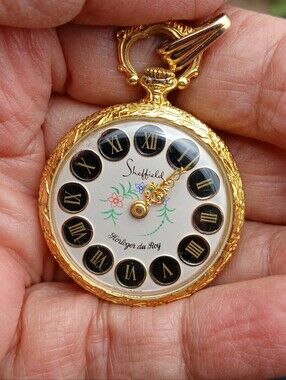Vintage Sheffield Pendant Watch Windup Works
